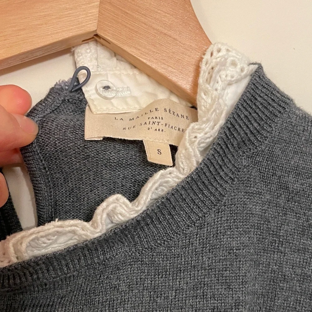 Sézane Eduardo 100% Merino Wool Sweater Size S - Picture 4 of 9